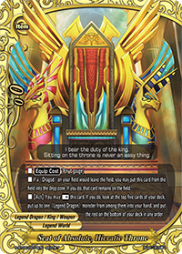 Seat of Absolute, Hieratic Throne