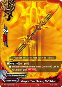 Dragon Twin Sword, Bal Saber