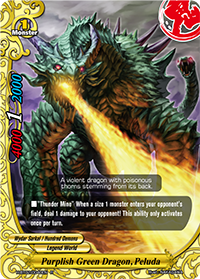 Purplish Green Dragon, Peluda