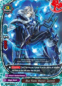 Blue Flame Master, Zustein