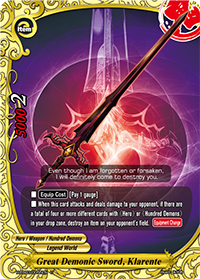Great Demonic Sword, Klarente
