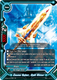 Cosmo Saber, Gold Ritter