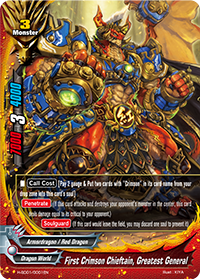 First Crimson Chieftain, Greatest General