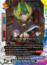 Suspicious Craftsman, Gara