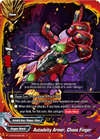 Autodeity Armor, Chaos Finger