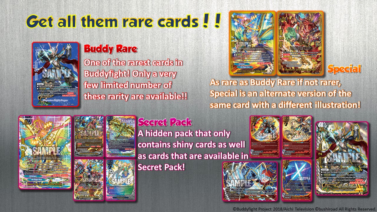 Introducing different rarities of cards
