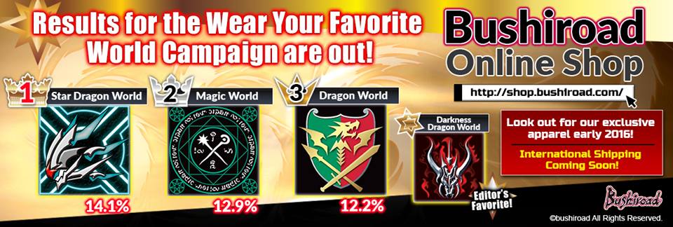 Buddyfight Flag T-shirt Poll Result