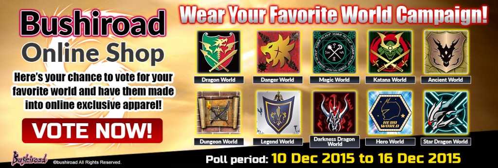 Buddyfight Flag T-shirt Poll