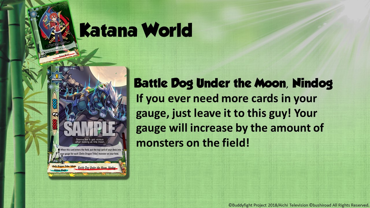 Future Card Buddyfight Updates on sss02 Battle Dog Under the Moon, Nindog