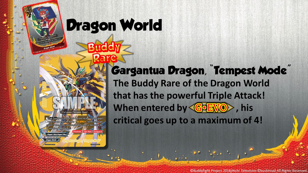 Future Card Buddyfight Updates on sss02 Gargantua Dragon,