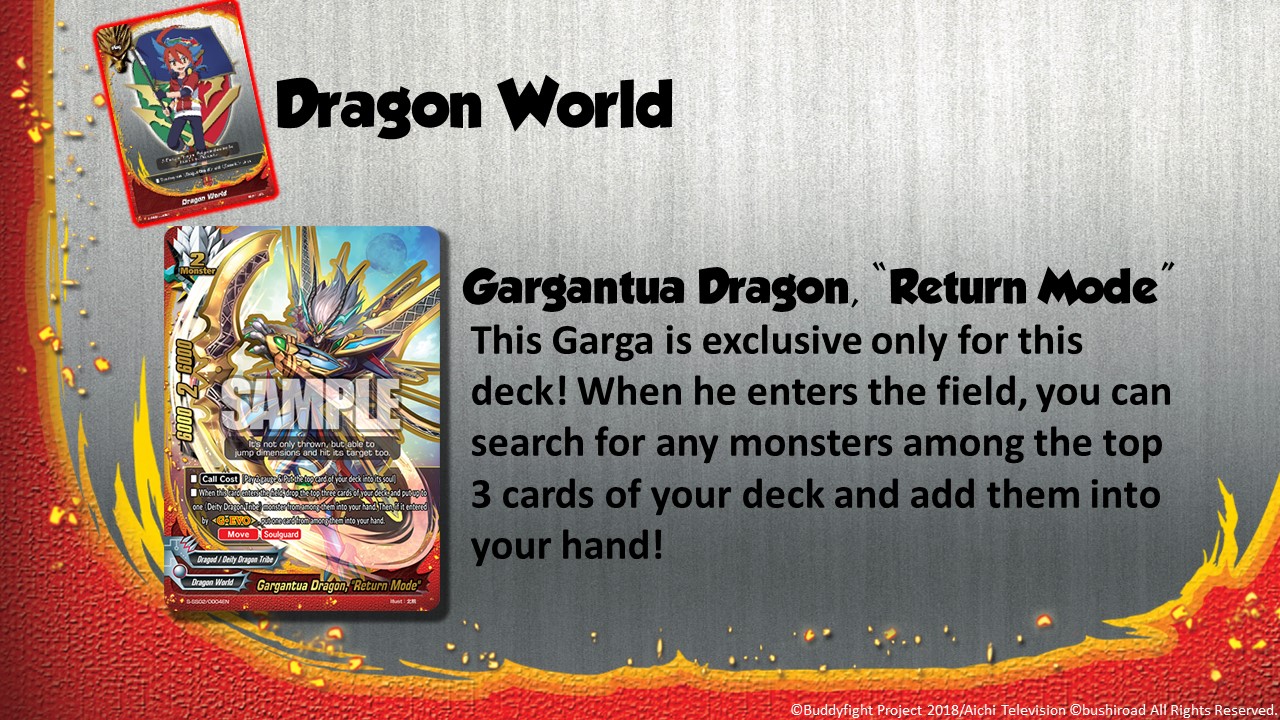 Future Card Buddyfight Updates on sss02 Gargantua Dragon,