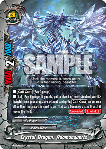 Future Card Buddyfight Card Crystal Dragon, Adamanquartz